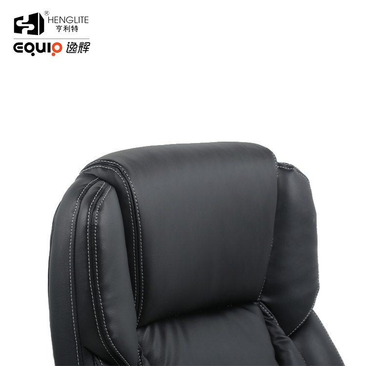 Black EQ5052 Single Line Crimping Process Office Chair