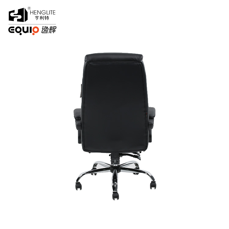 Black EQ5082 Big Size Office Chair With Footrest