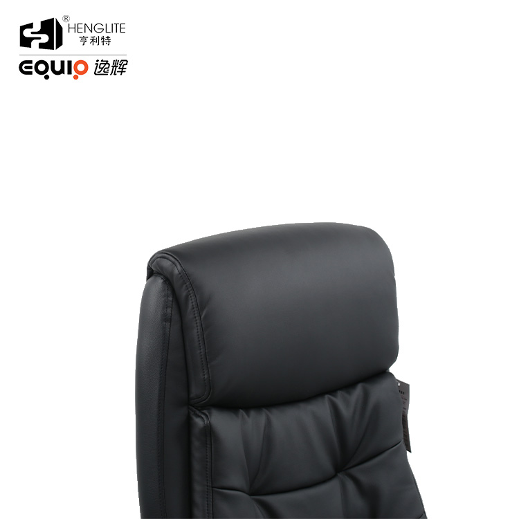 Black EQ5082 Big Size Office Chair With Footrest