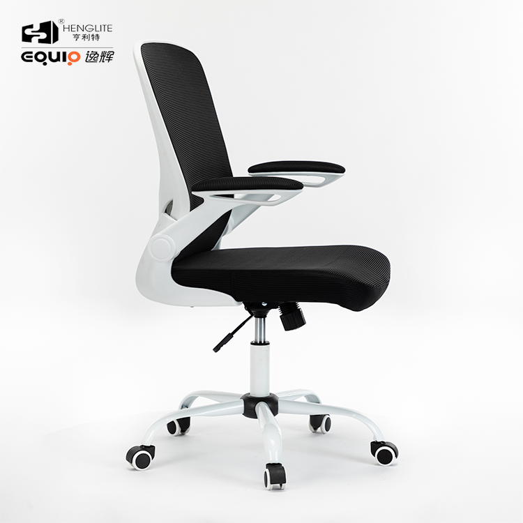 White EQ9008 Adjustable Armrest Mesh Chair