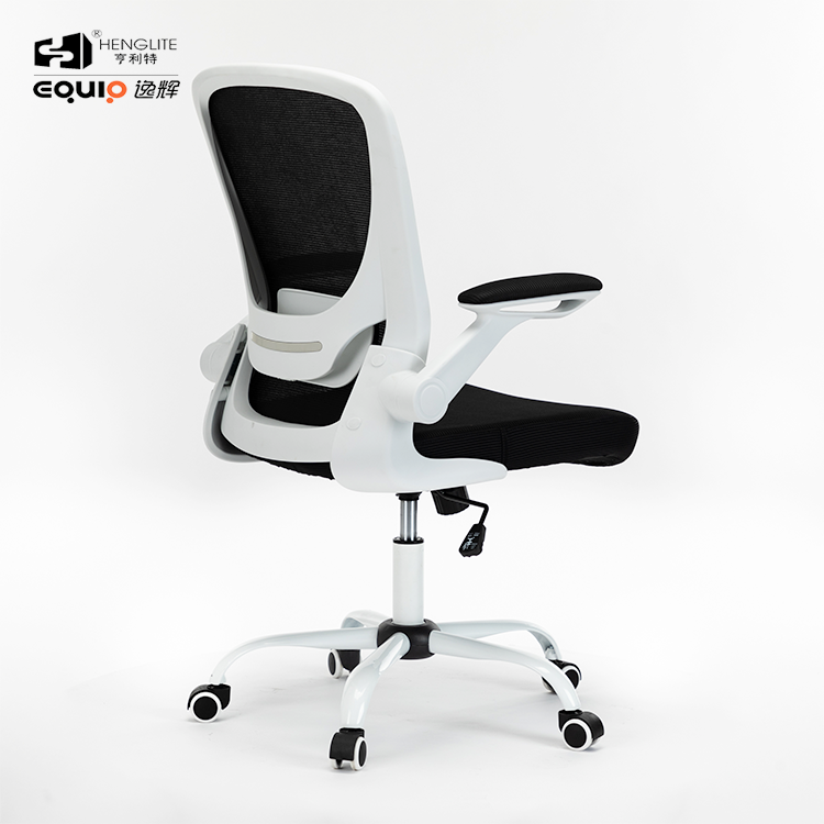 White EQ9008 Adjustable Armrest Mesh Chair