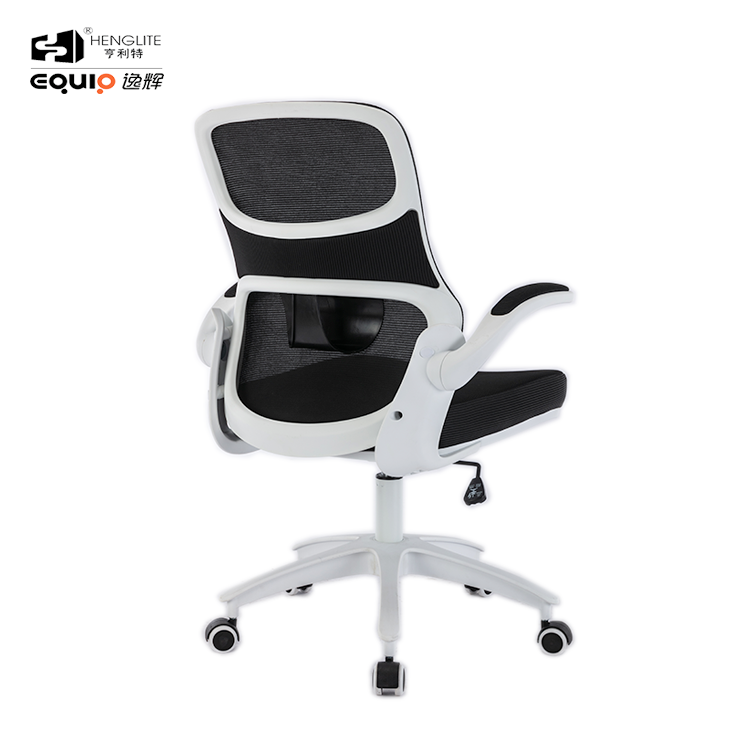 White EQ9020 Rebound Cotton Ergonomic Mesh Chair