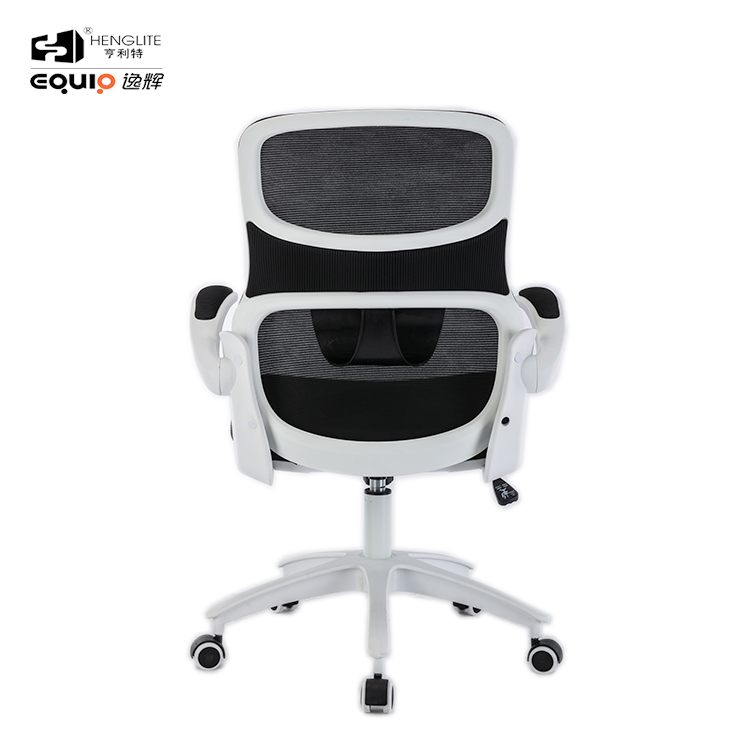 White EQ9020 Rebound Cotton Ergonomic Mesh Chair