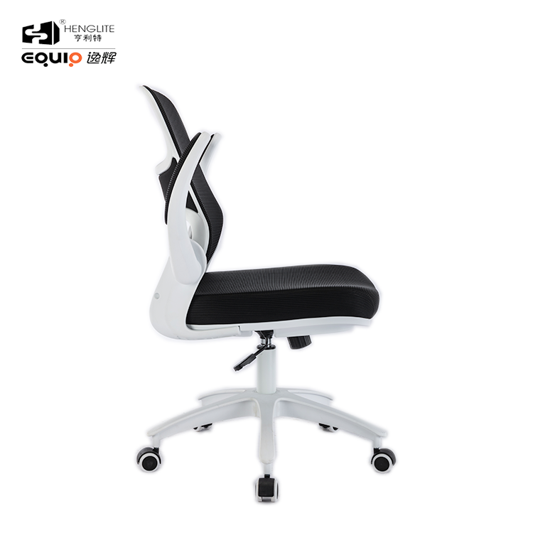 White EQ9020 Rebound Cotton Ergonomic Mesh Chair