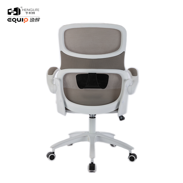 White EQ9020 Rebound Cotton Ergonomic Mesh Chair