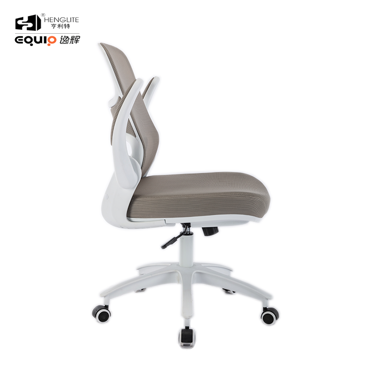 White EQ9020 Rebound Cotton Ergonomic Mesh Chair