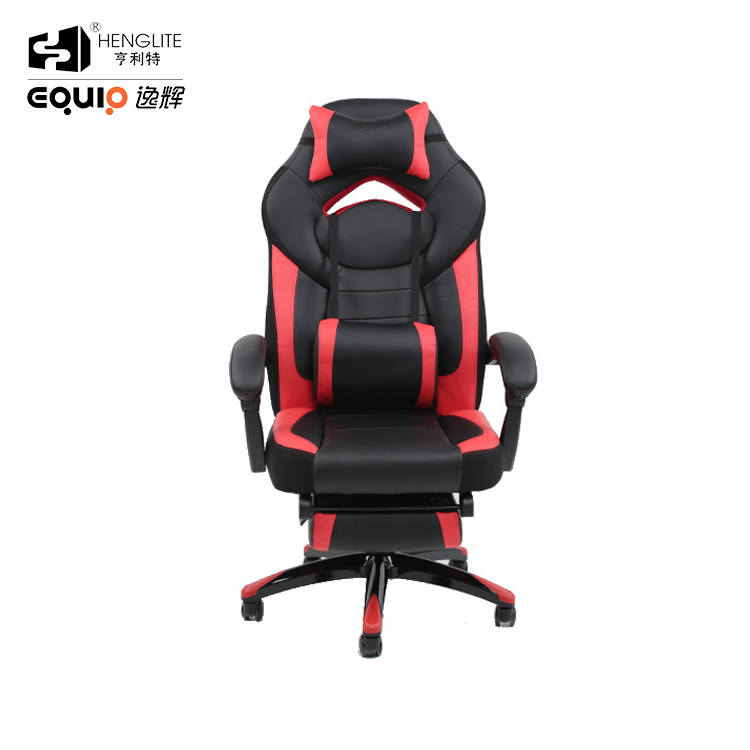 Red Black EQ5071 Ergonomic Soft Rebound Gaming Chair