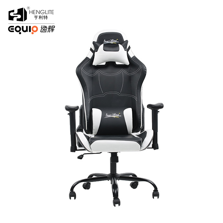 White Black EQ7066 Pattern Can Be Customized Gaming Chair