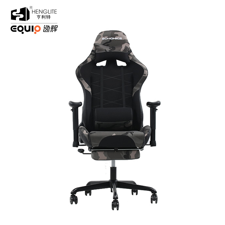 Camouflage EQ7080 2D Armrest Gaming Chair With Footrest 